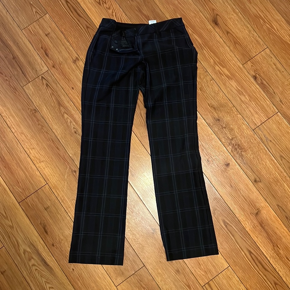Express Navy plaid dress pants